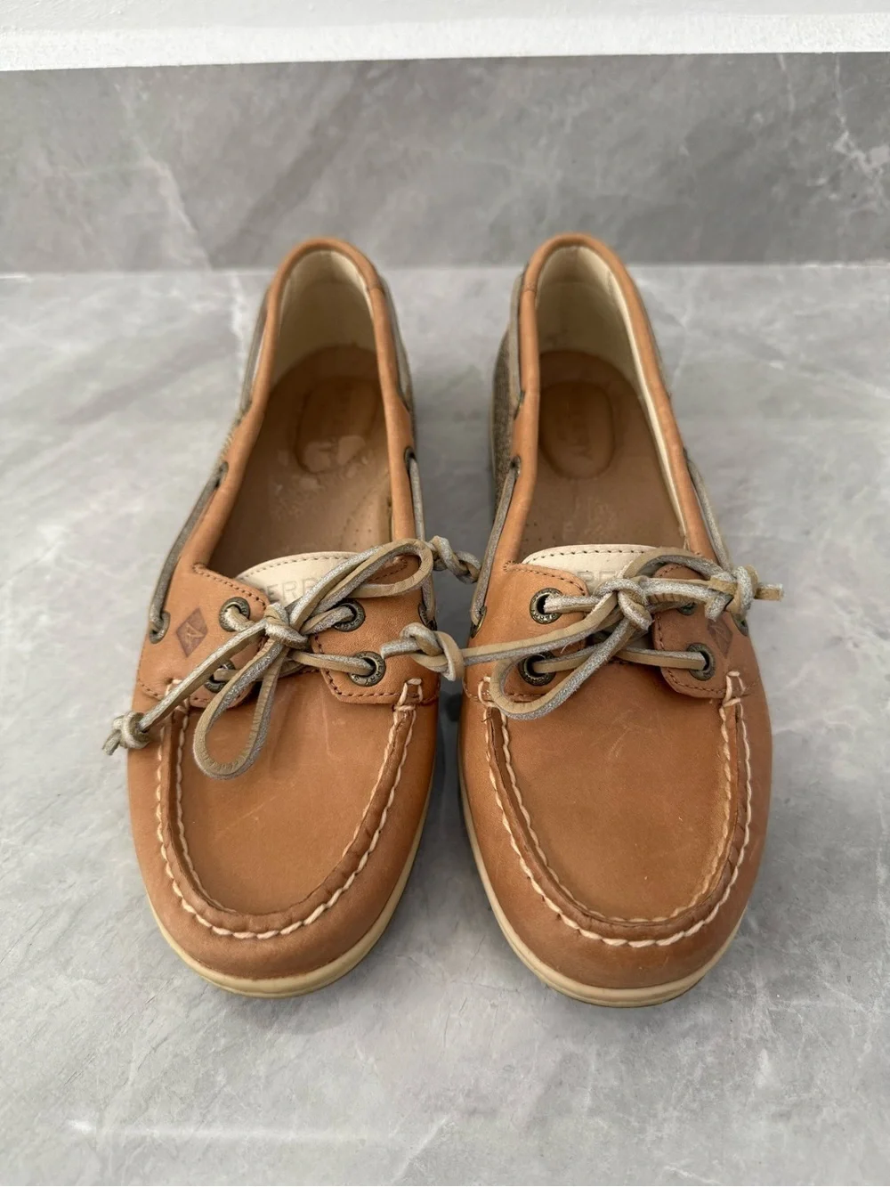 Women’s Sperry Top-Sider Firefish Leather Boat Shoes STS95592 Preppy Size 7.5 M